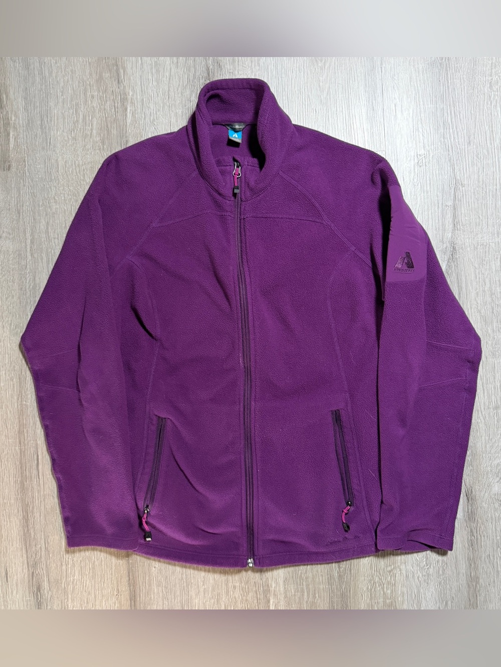 Eddie Bauer First Ascent Purple Full-Zip Fleece Jacket Gorpcore